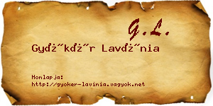 Gyökér Lavínia névjegykártya